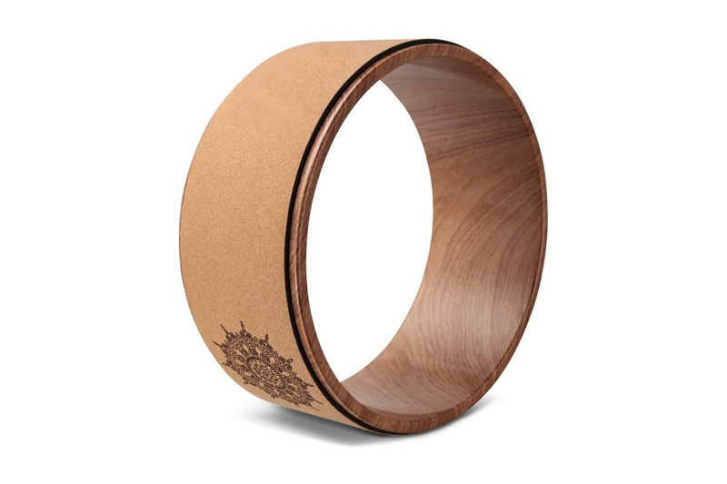 Beste Eco-vriendelijke Gym Fitness Pilates Natural Cork Yoga Wheel