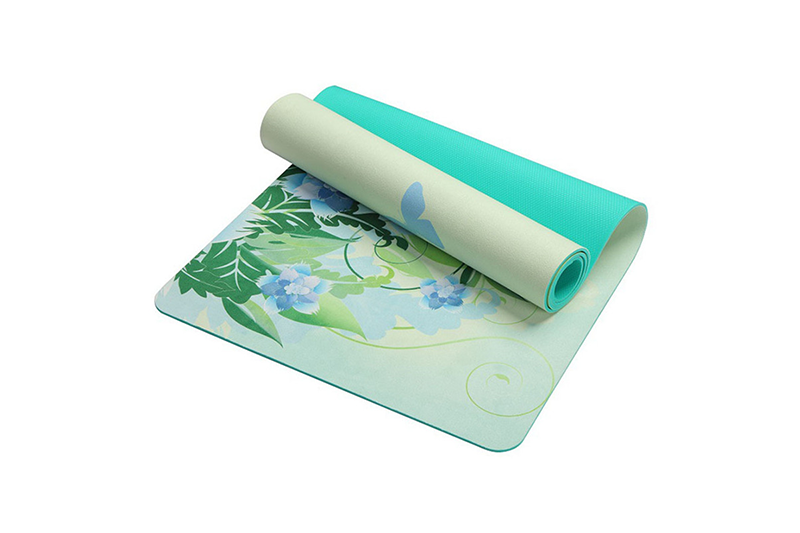 Gepersonaliseerde antislip suède TPE yogamat