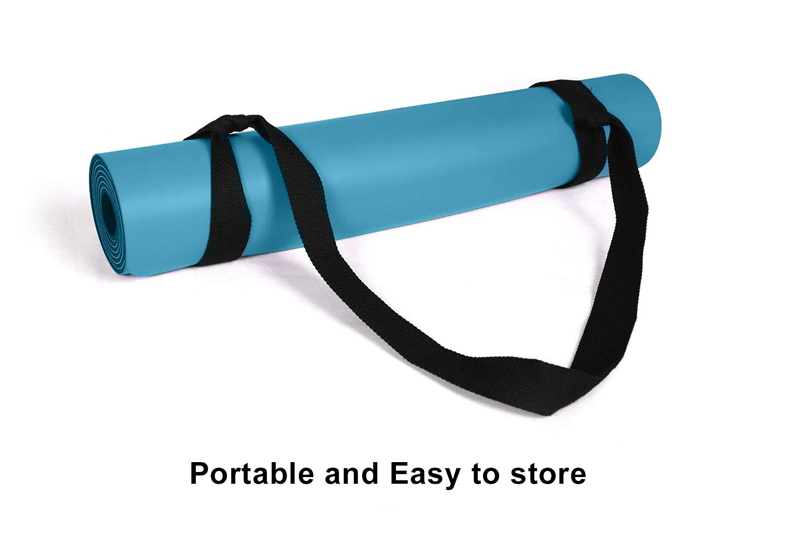 Gezonde blauwe PU-rubber yogamat