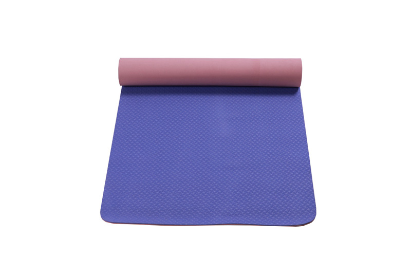 Antislip paars/roze TPE yogamat