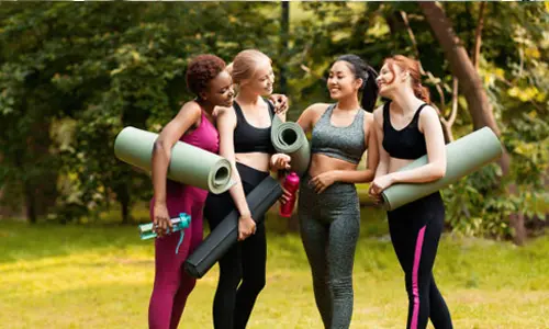 Hoe onderscheid je de voorkant van de achterkant van een yogamat?