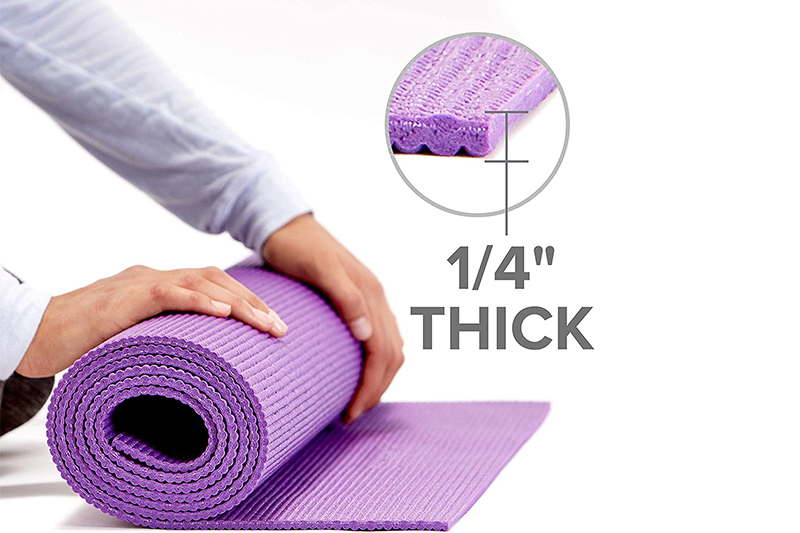 In kleur bedrukte PVC-yogamat met riem