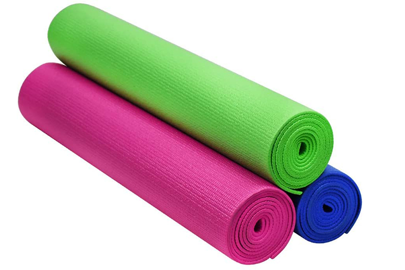 In kleur bedrukte PVC-yogamat met riem