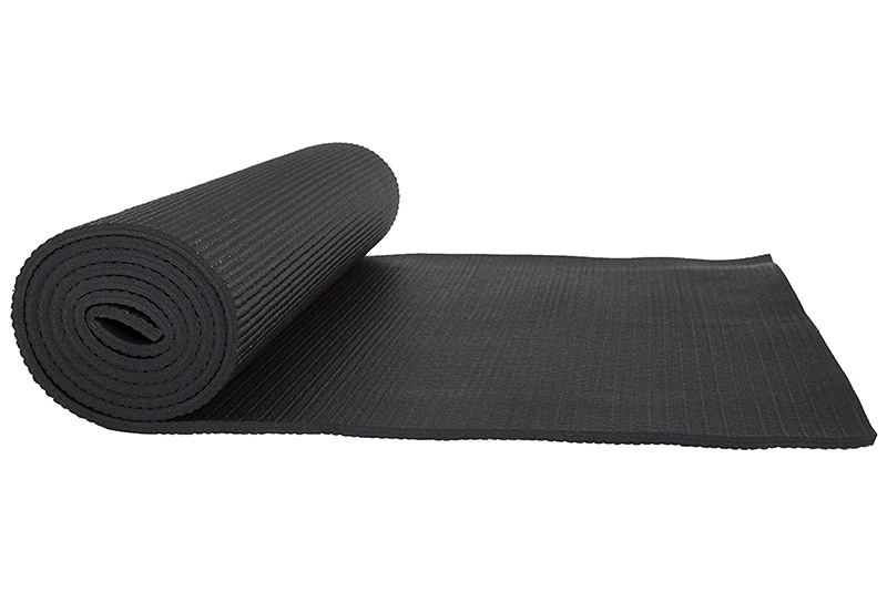 4 mm effen PVC yogamat met riem