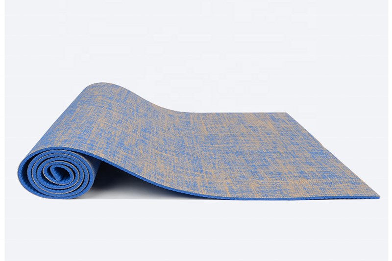 Groothandel Kleurrijke Jute 5 mm dikte PVC yogamat